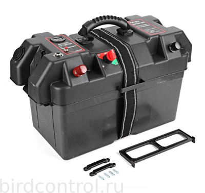 Всепогодный ящик для аккумуляторной батареи, с термозащитным утеплителем для низких температур.
